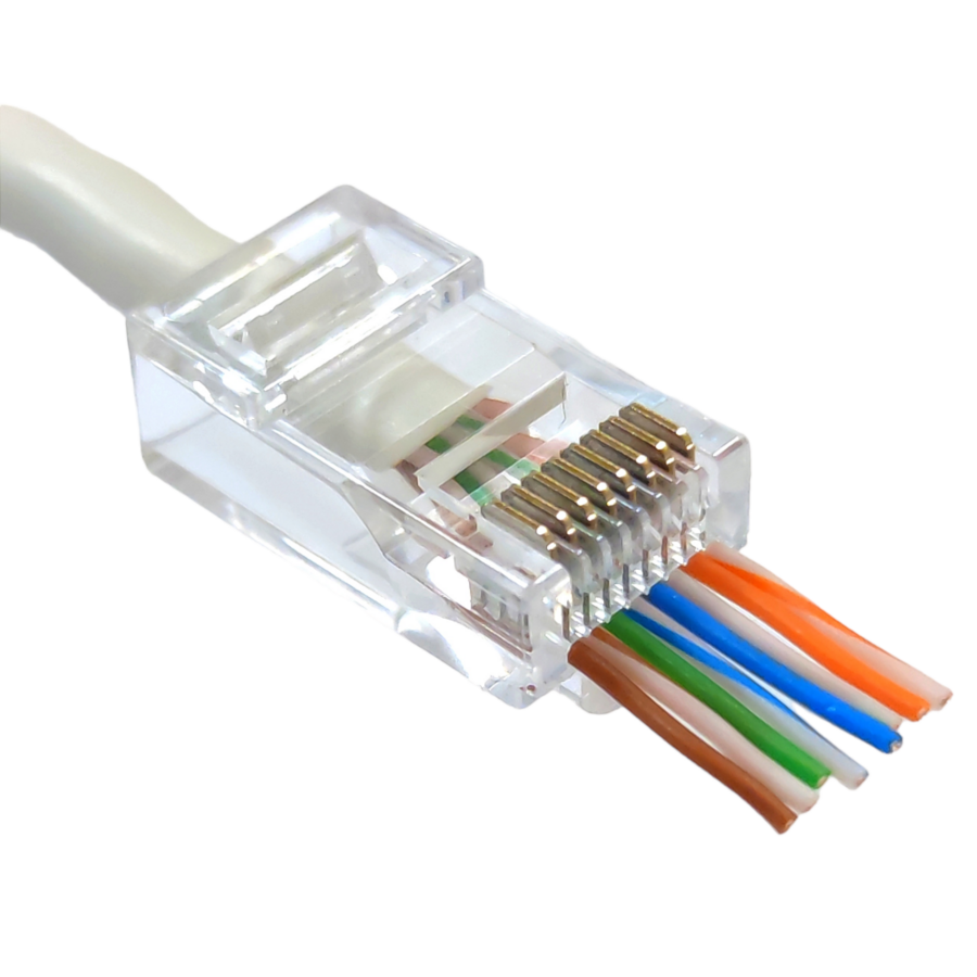 موصل شبكة RJ45 CAT6A UTP Through 6A