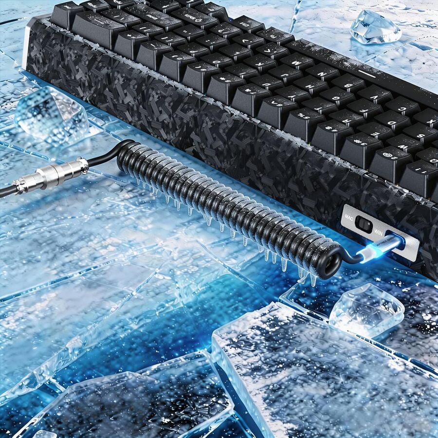 ATTACK SHARK R68 HE Carbon Fiber Rapid Trigger Keyboard Magnetic Switch