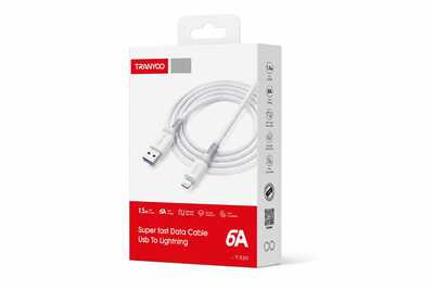 كابل Tranyoo USB إلى Lightning 6A T-X201