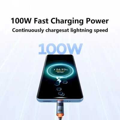 كابل Tranyoo CC-6 بشاشة رقمية 100W