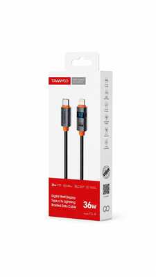 كابل Tranyoo Type-C إلى Lightning مع شاشة رقمية 36W C-L6