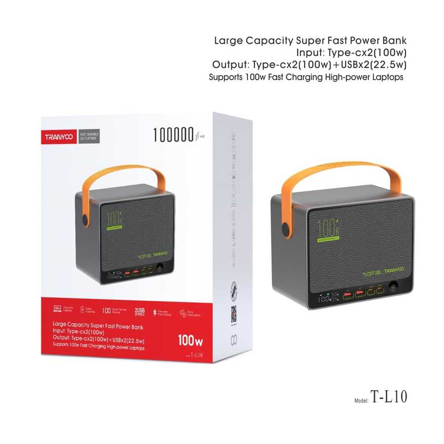 باور بانك Tranyoo T-L10 (100000mAh)